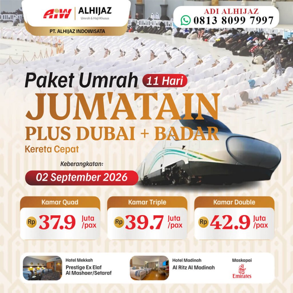 umroh plus dubai 2 september 2026