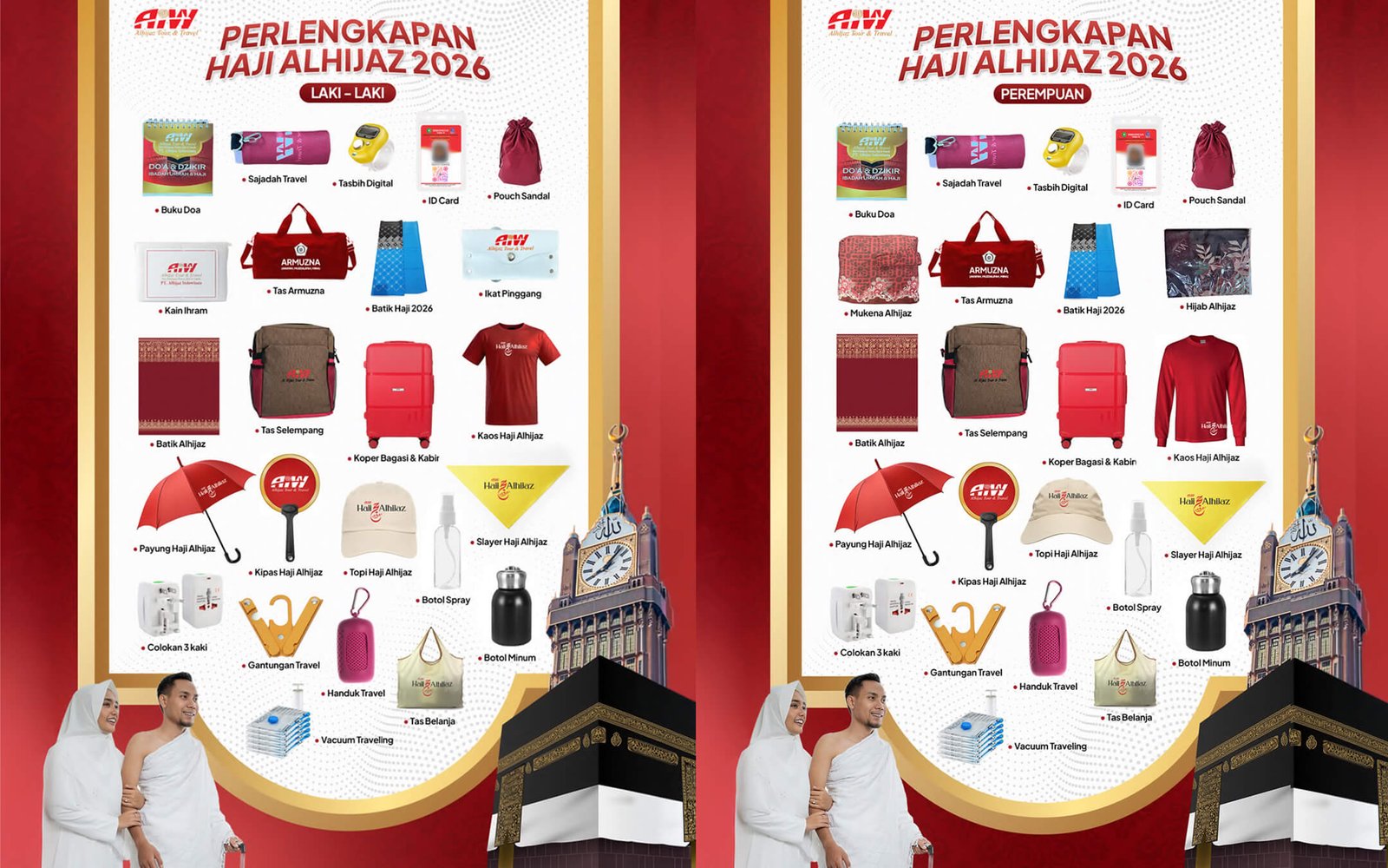 perlengkapan haji khusus 2026 alhijaz indowisata